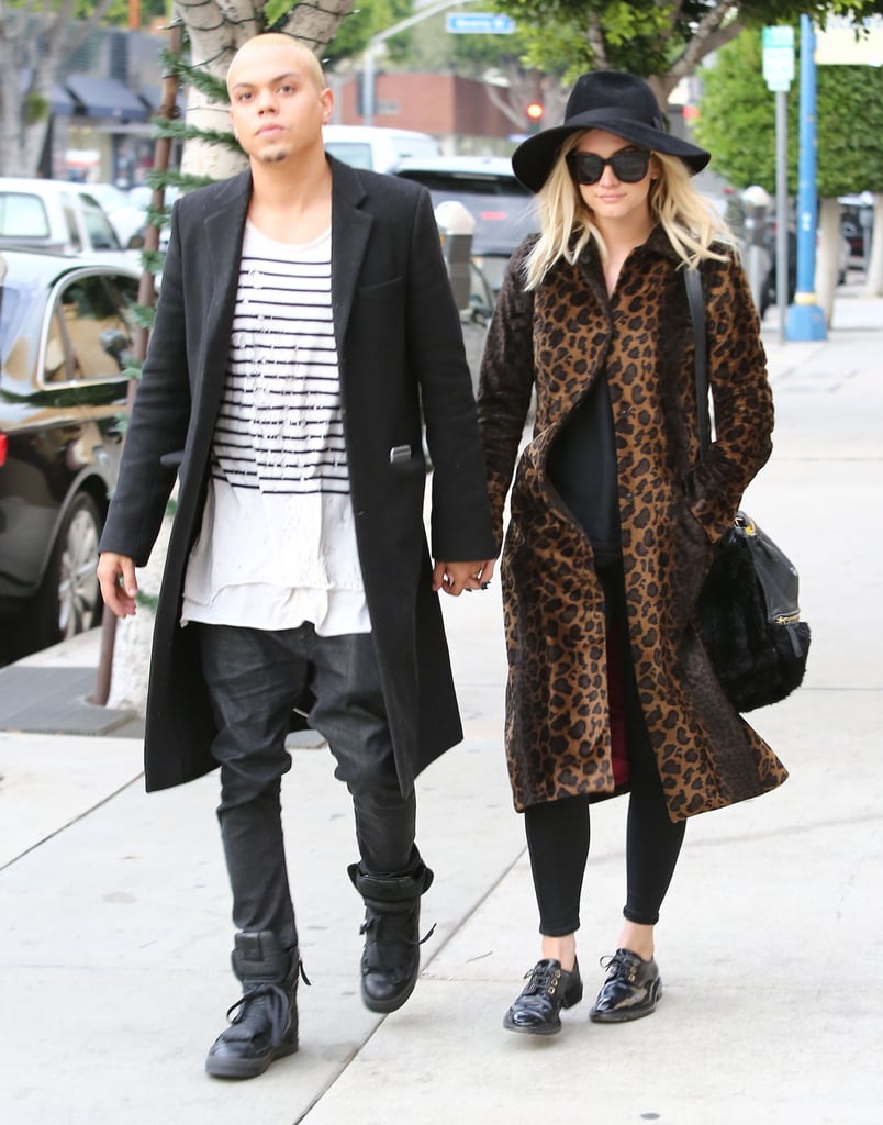 Ashlee Simpson and Evan Ross stepped out in LA on Thursday.