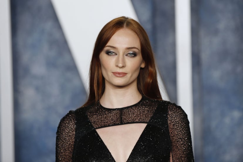 BEVERLY HILLS, CA - MARCH 12: Sophie Turner attends 2023 Vanity Fair Oscar After Party Arrivals at Wallis Annenberg Center for the Performing Arts on March 12, 2023 in Beverly Hills, California. (Photo by Robert Smith/Patrick McMullan via Getty Images)
