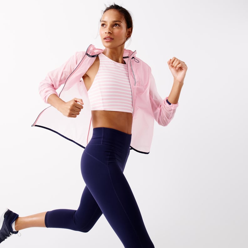New Balance For J.Crew Performance Crop Top and Packable Jacket