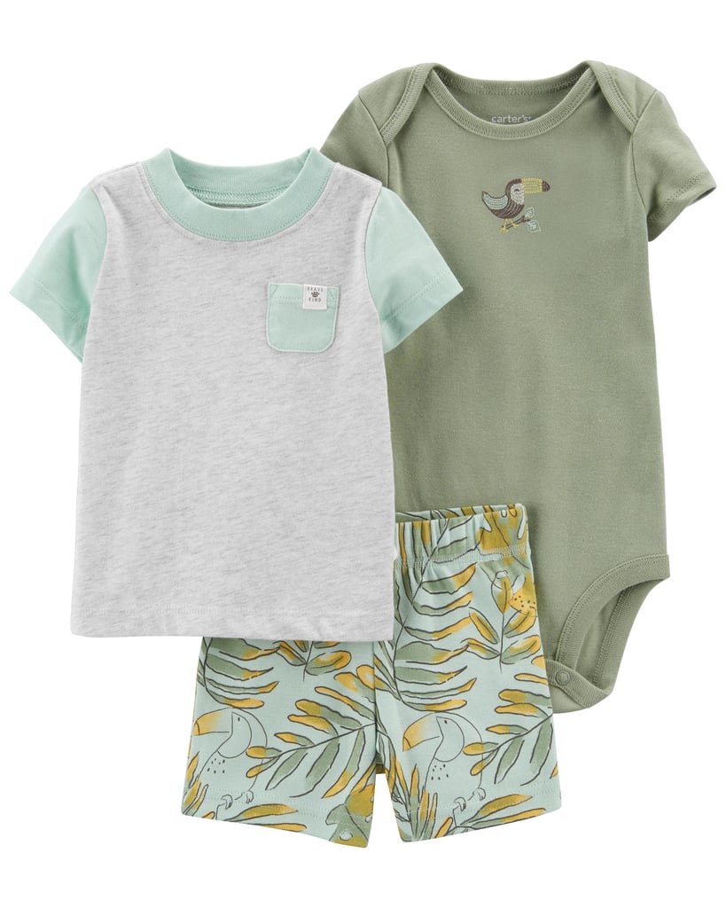3-Piece Toucan Short Set