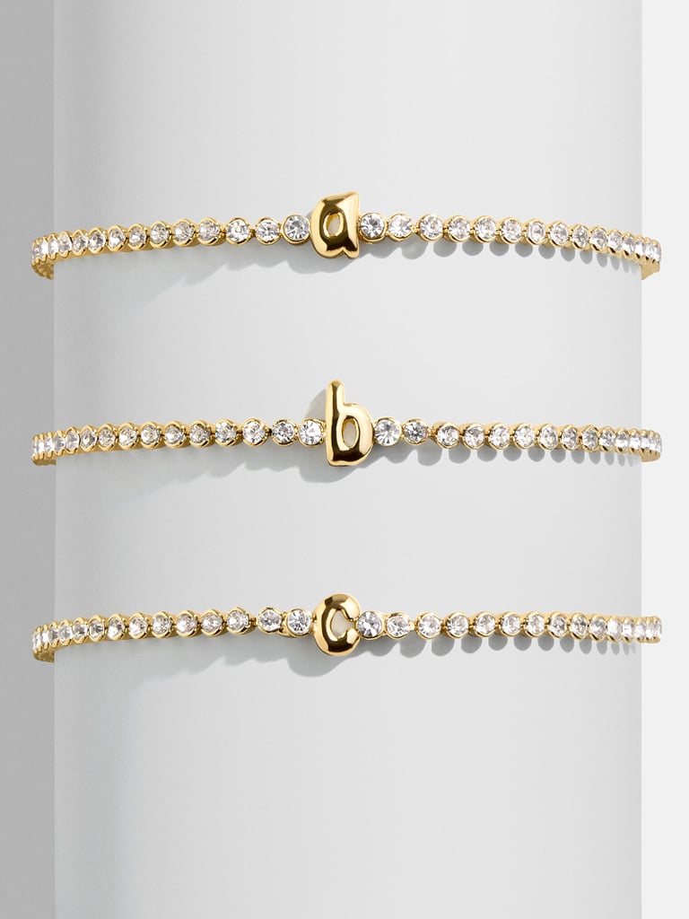 BaubleBar Bubble Initial Tennis Bracelet