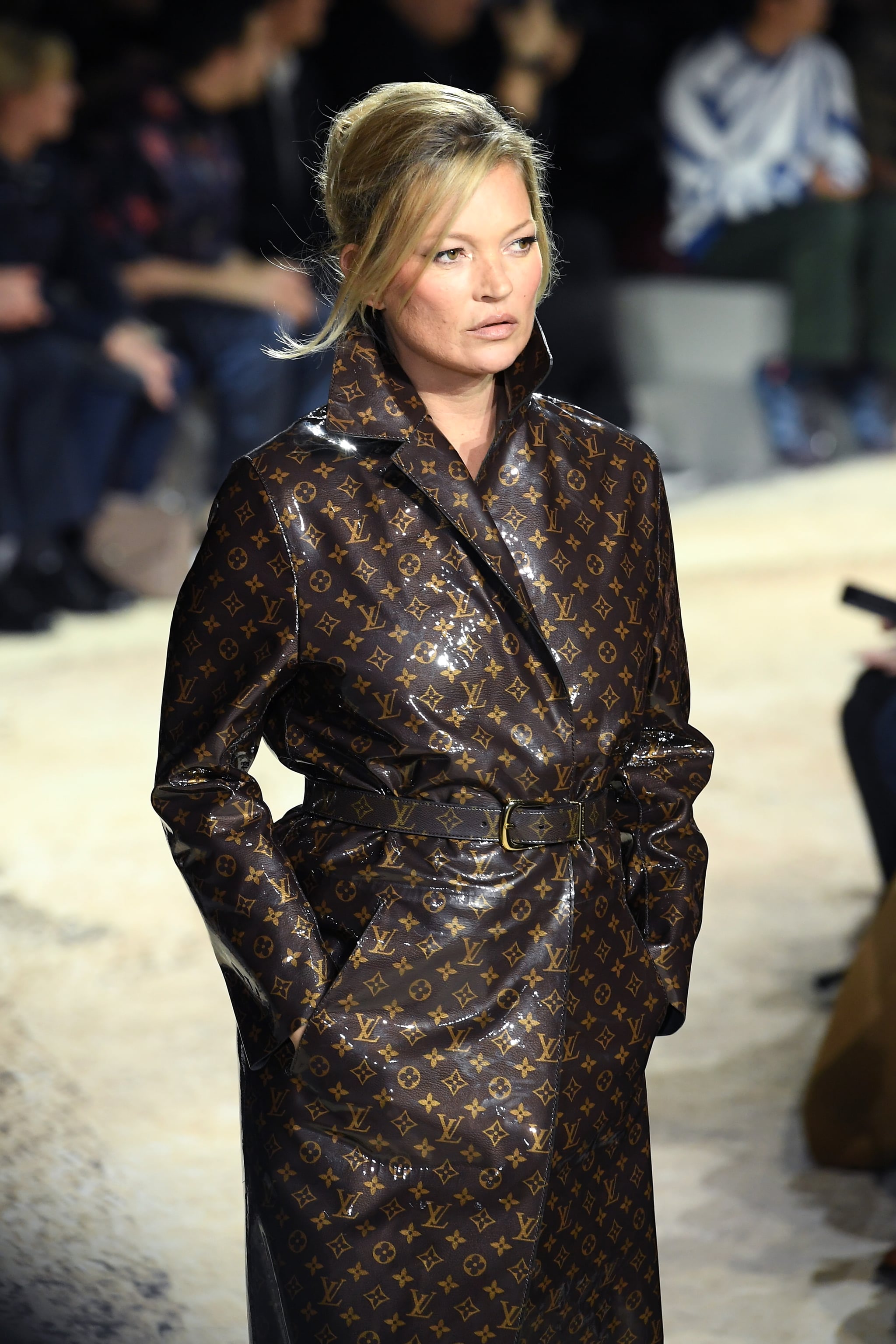 David Beckham and Kate Moss are fashion buddies at Louis Vuitton show