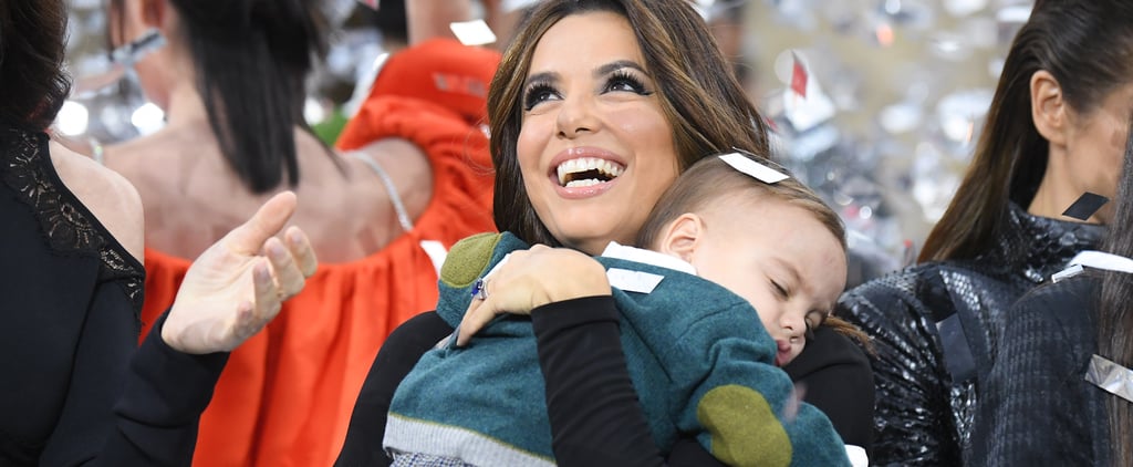 Eva Longoria Brought Her Son Santiago to Paris Fashion Week