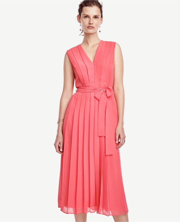 ann-taylor-pleated-tie-waist-dress-179-best-wedding-guest-dresses-for-spring-and-summer