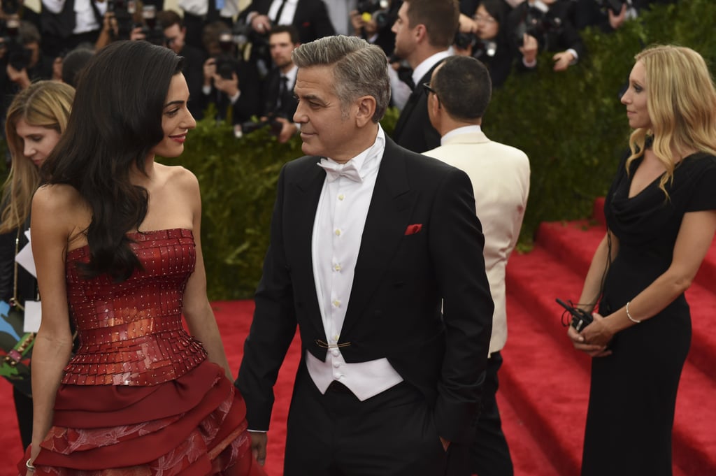 George and Amal Clooney at the Met Gala 2015