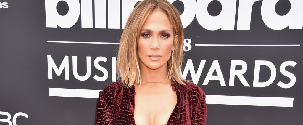 Jennifer Lopez Red Outfit at Billboard Music Awards 2018