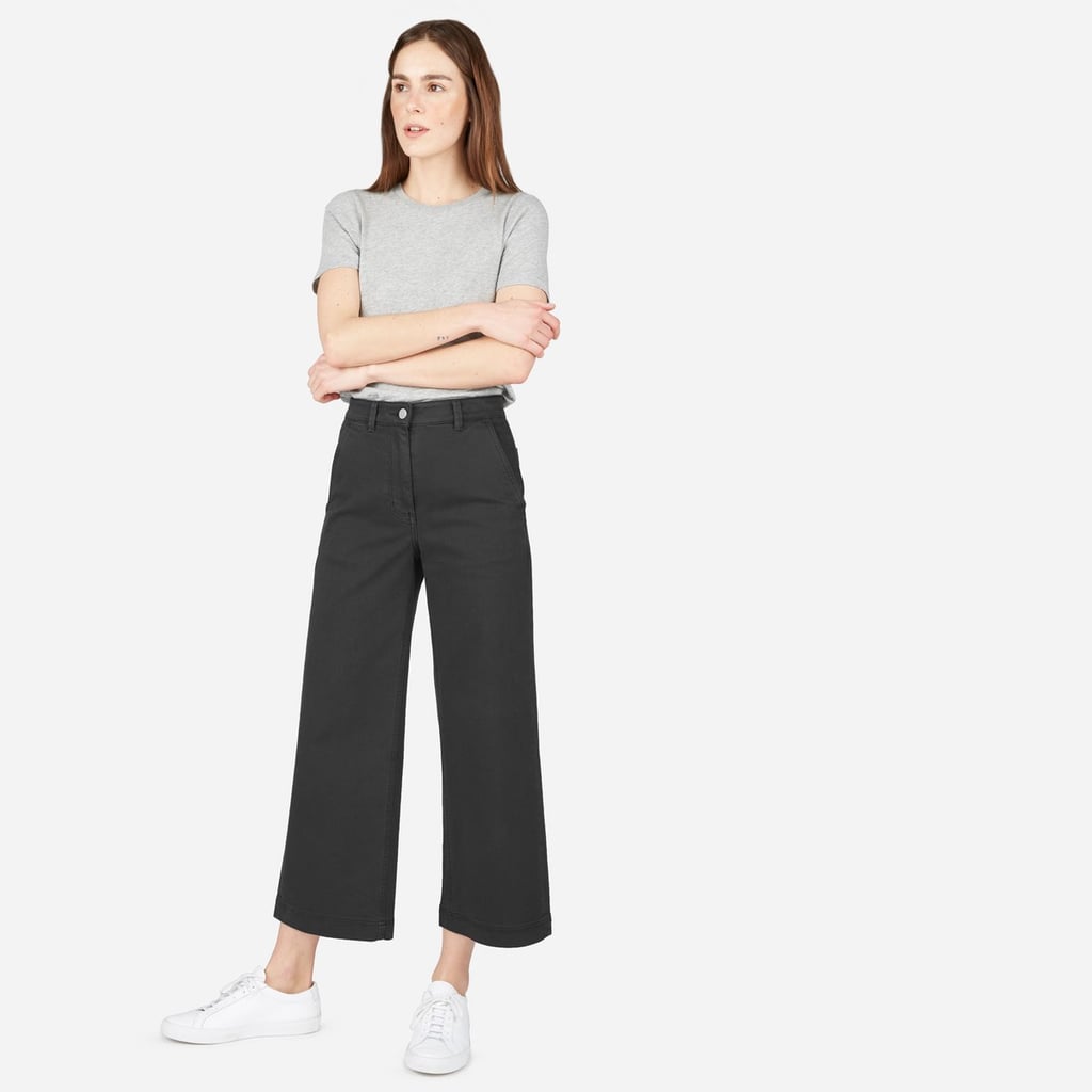 Dubbed Everlane's "most flattering pant," ever you'll want some wide leg crop bottoms ($68) from the brand.