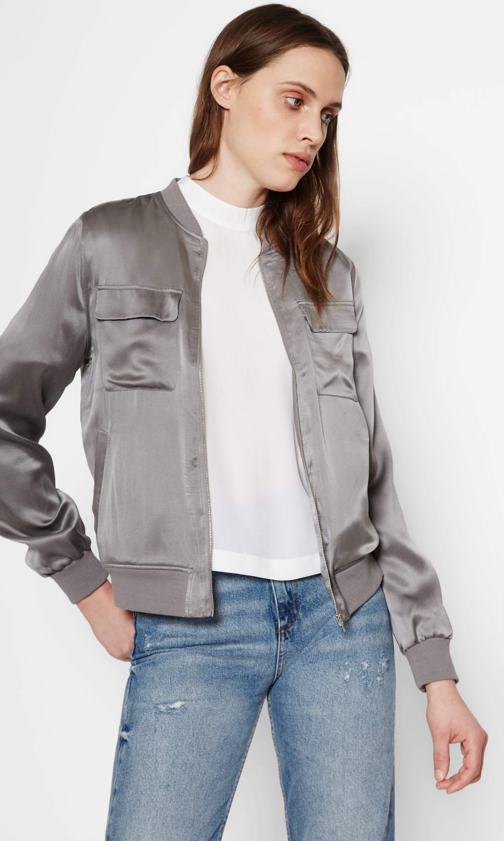 abbot leather bomber jacket