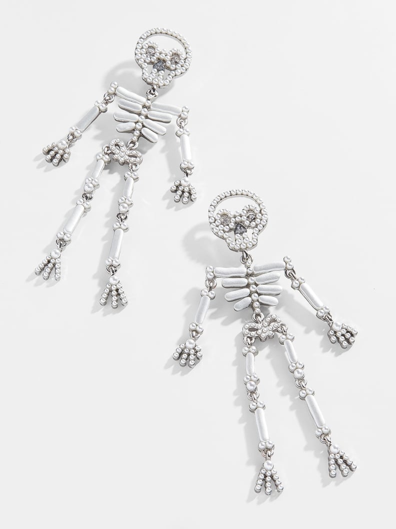 Dangly Skeleton Earrings: BaubleBar Grim Earrings