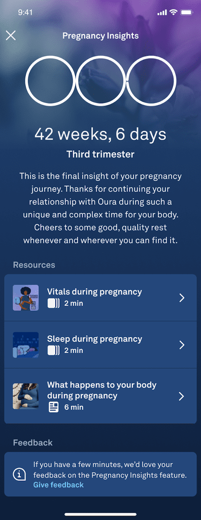 Best Pregnancy Apps For Tracking: Oura