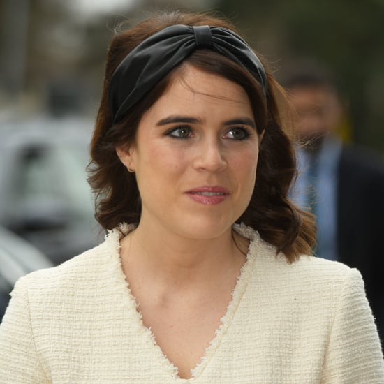 Princess Eugenie's Black Leather Headband March 2019
