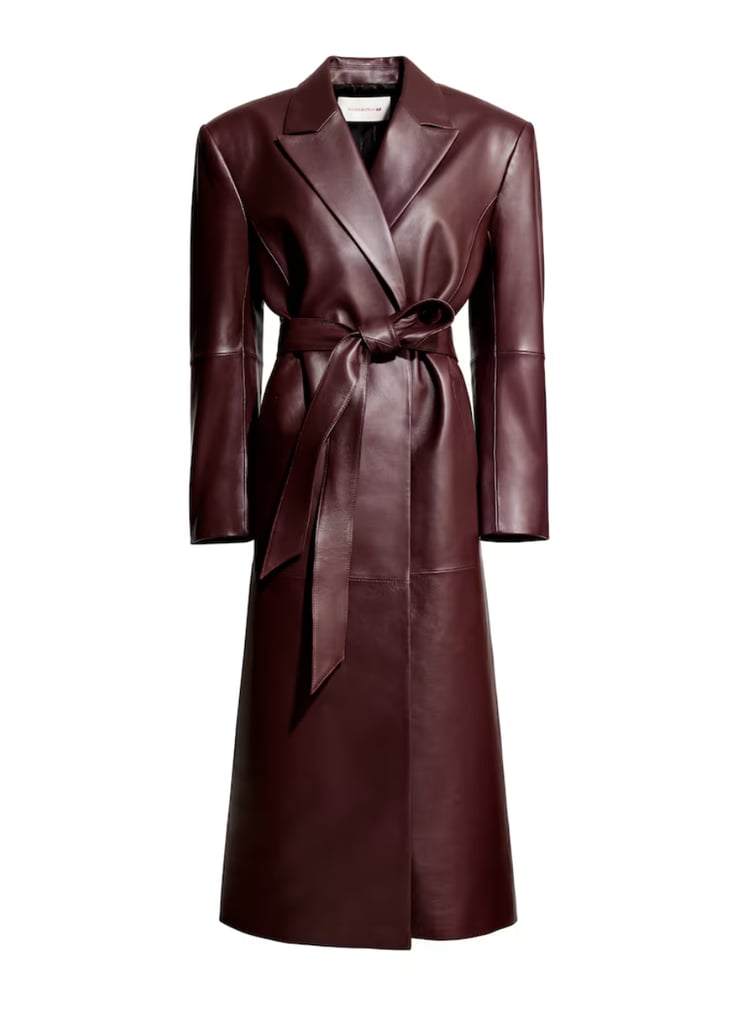 Magda Butrym X H&M Tie-Belt Leather Coat