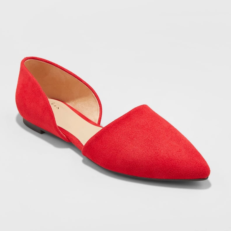 Pointed Two-Piece Ballet Flats