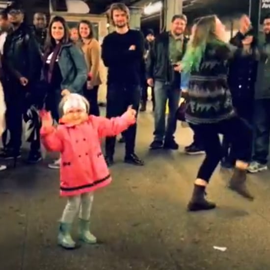 Girl Starts a Dance Party at NYC Subway Stop | Video