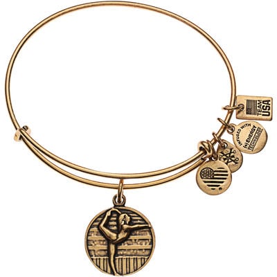 Alex and Ani Gold Team USA Gymnastics Expandable Bracelet