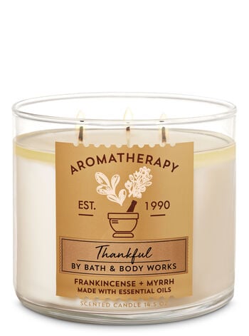 Bath & Body Works Aromatherapy Frankincense Myrrh 3-Wick Candle
