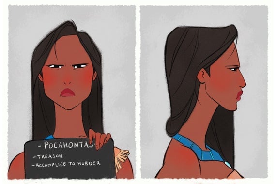 Pocahontas's mugshot