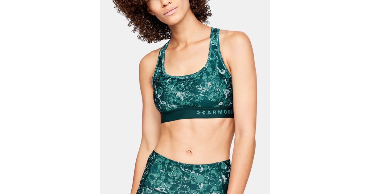 Armour® Mid Crossback Print Sports Bra FullCoverage Under Armour