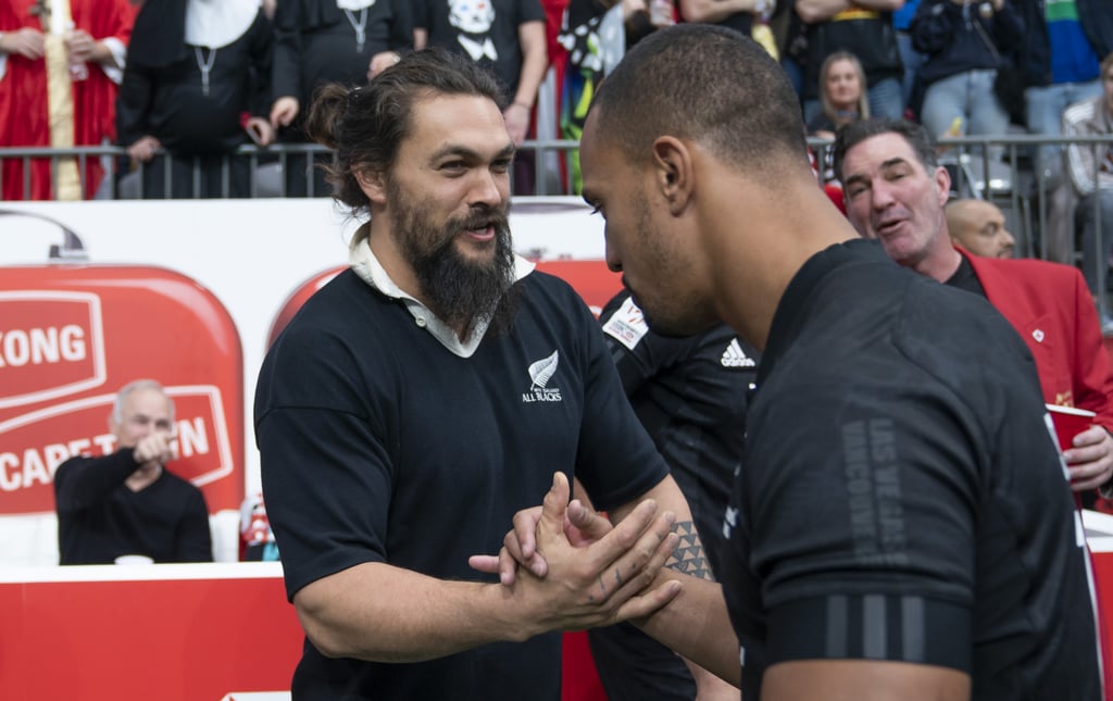 Jason Momoa at Rugby Match in Canada March 2019