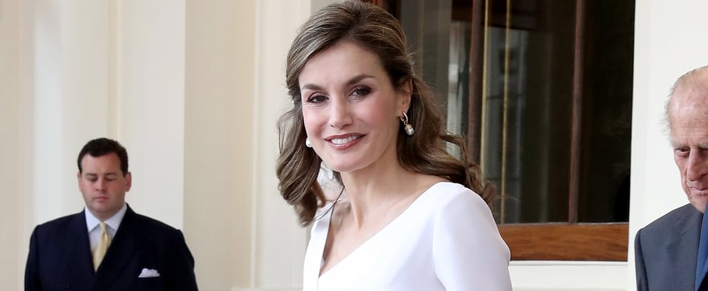 Queen Letizia Straw Clutch July 2017
