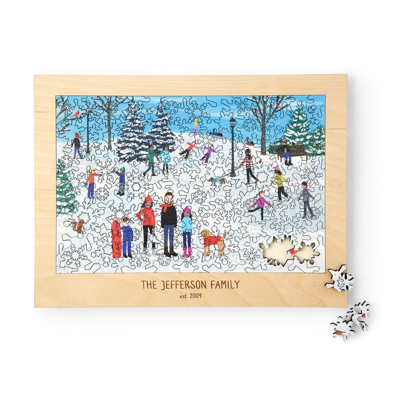 Family Snow Day Personalized Puzzle
