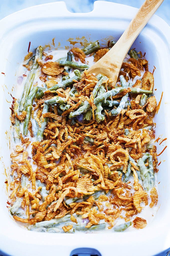 Alfredo Sauce Green Bean Casserole