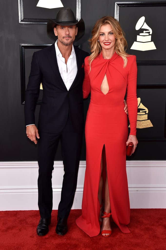 Faith Hill and Tim McGraw at the 2017 Grammys