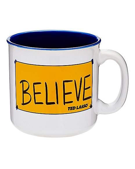 An Encouraging Mug: Believe Enamel Mug