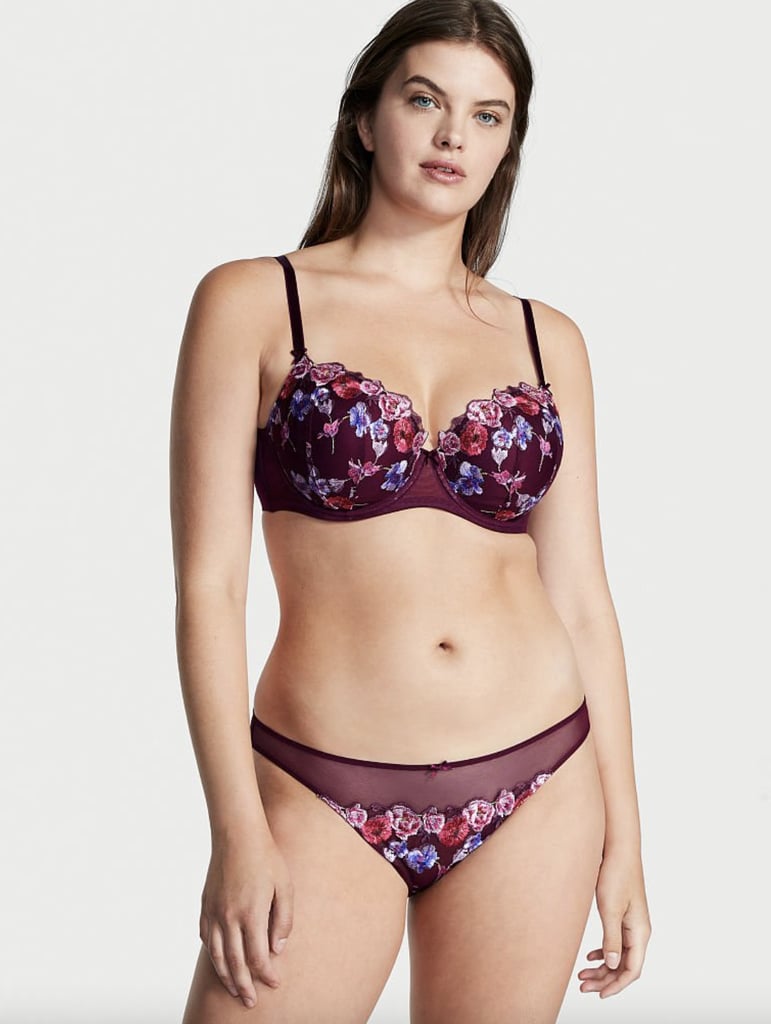 Victoria's Secret Floral Embroidery Cheekini Panty