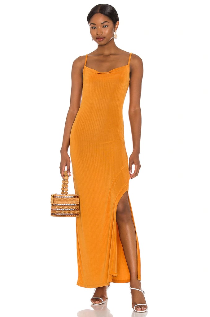 Free People Bare It All Bodycon Dress in Bronze