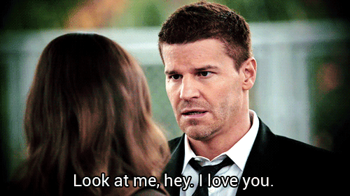 Booth freakin' loves Brennan.