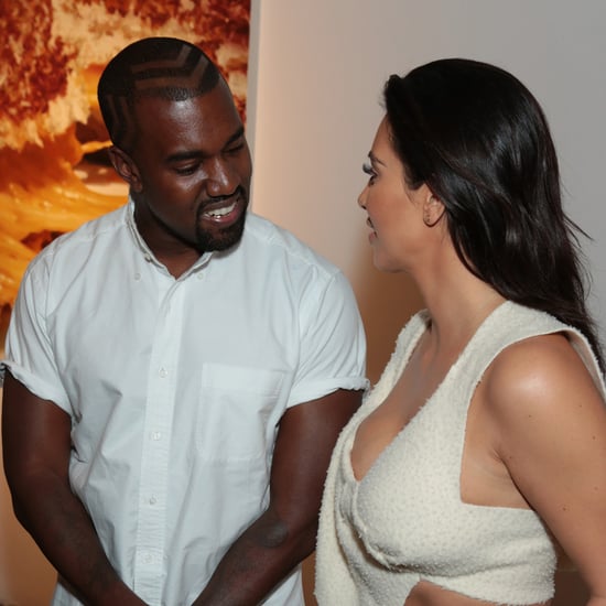 Kim Kardashian and Kanye West at Art Opening