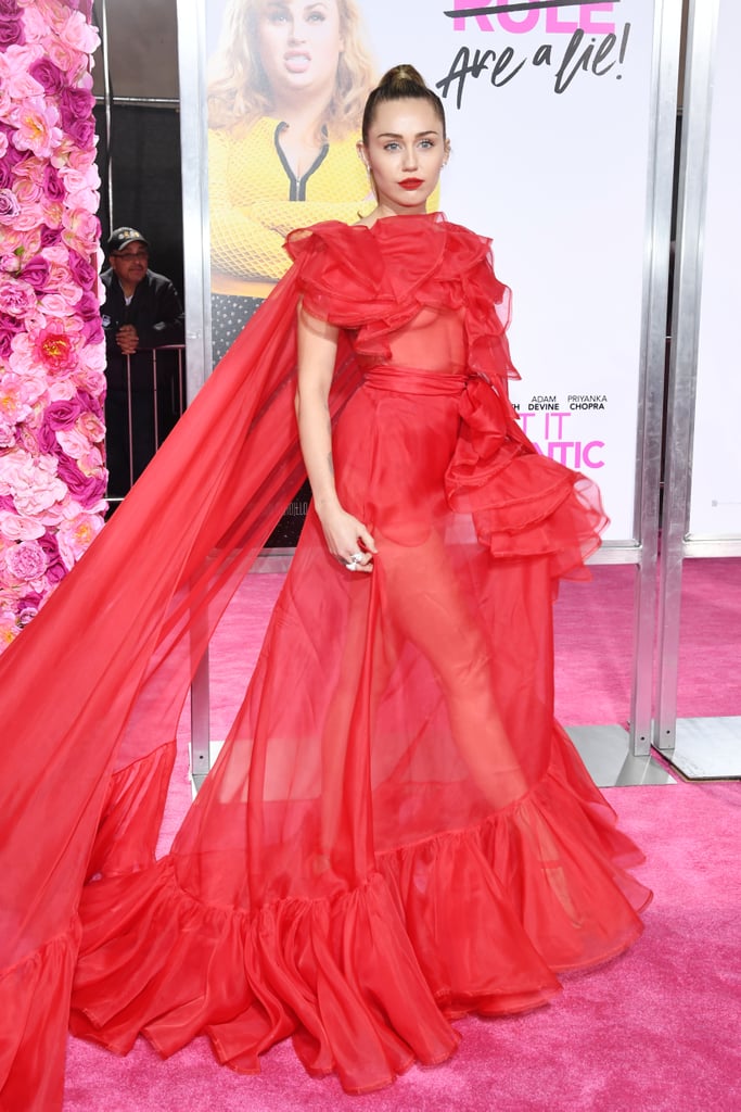 Miley Cyrus's Red Dress at Isn't It Romantic Premiere