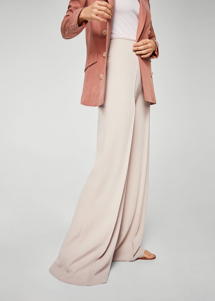 MANGO High-waist Palazzo Trousers