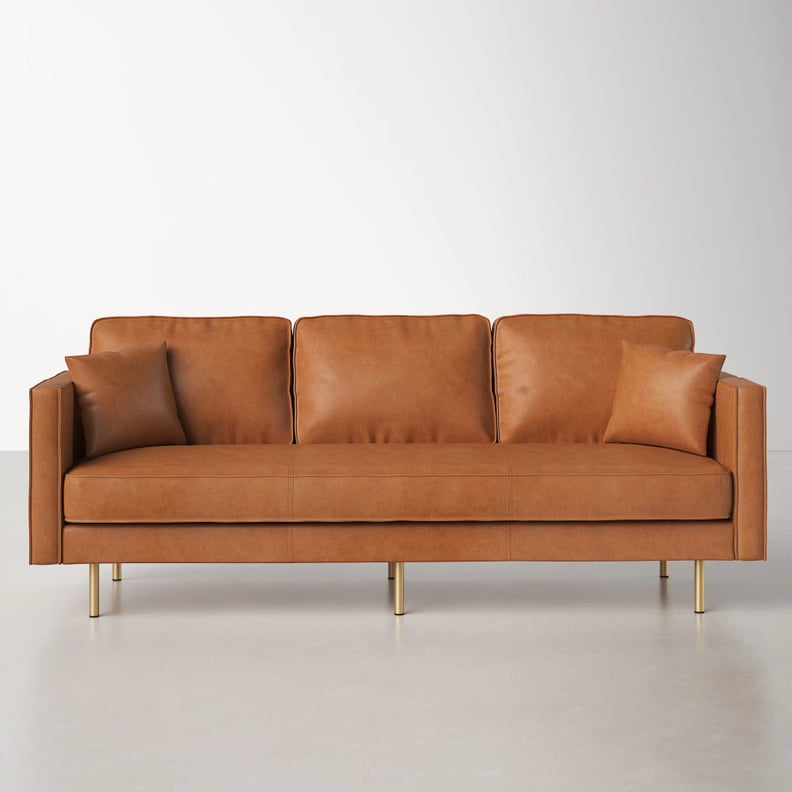A Faux-Leather Sofa: Kaitlin Sofa