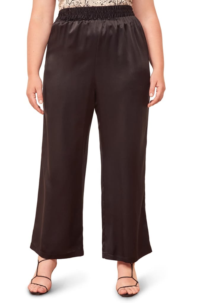 Reformation Harland Satin Pants (Plus Size)