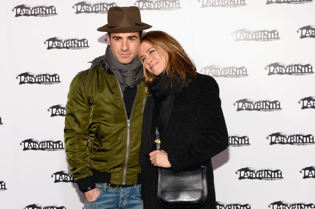 Jennifer Aniston and Justin Theroux at a Theater Gala 2015