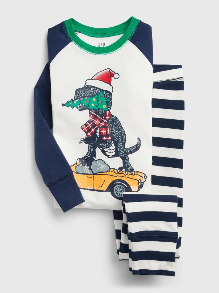 This Kids Holiday Dino PJ Set ($40) merges festive and prehistoric in the cutest way possible.