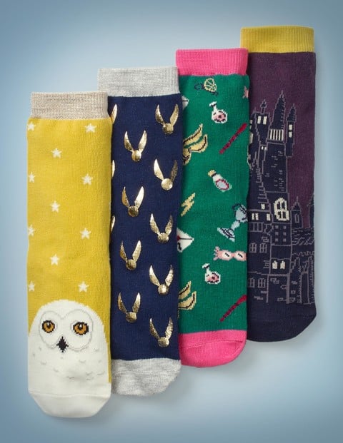 4 Pack Harry Potter Socks