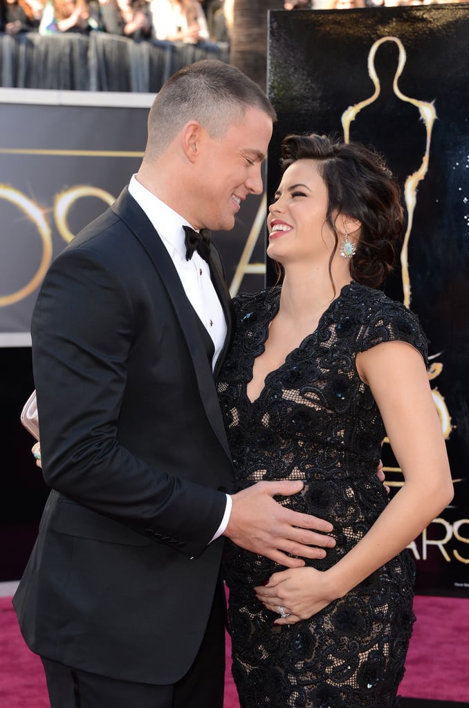 Channing and a pregnant Jenna looked loved up on the red carpet at the Oscars in February 2013.
