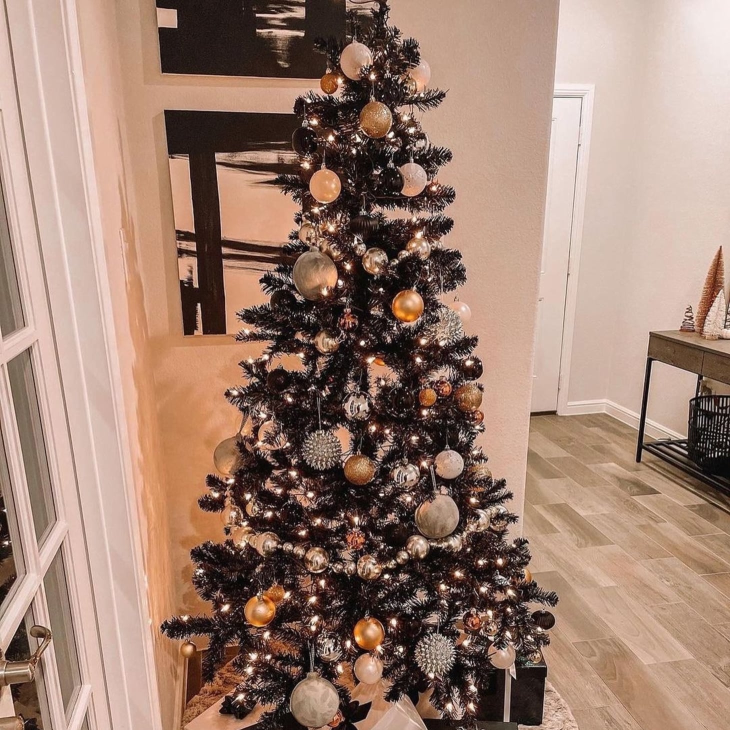 Black Christmas Tree Ideas | POPSUGAR Home UK