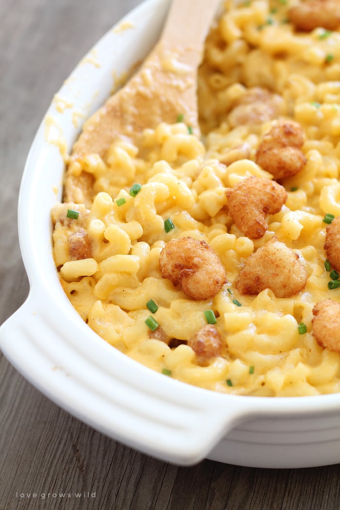 Popcorn Shrimp Mac and Cheese