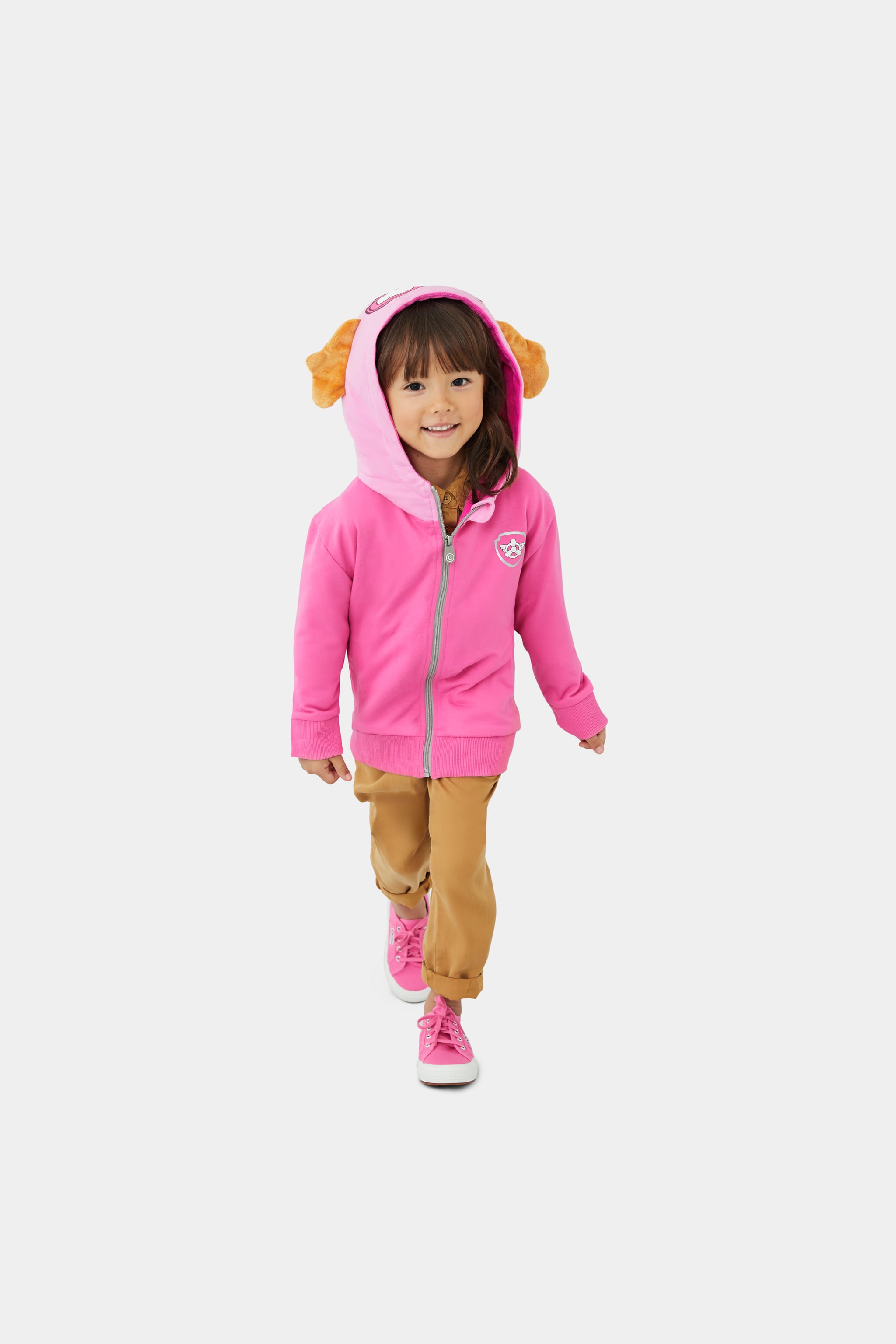 Childrens Kids Girls Paw Patrol Pocket Zip-Up Hoodie Jacket Sweatshirt K56