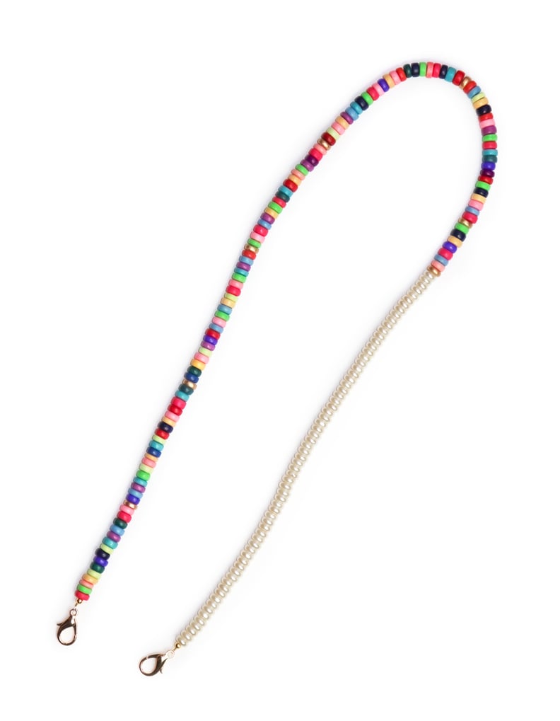 Good For Now Split Multicolored and Pearl Mask Chain