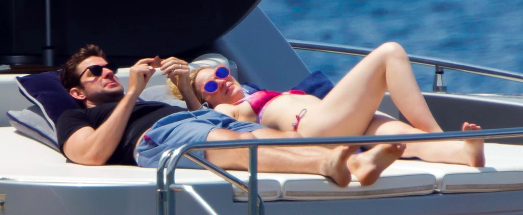 John Krasinski and Emily Blunt at the Beach in Italy 2017