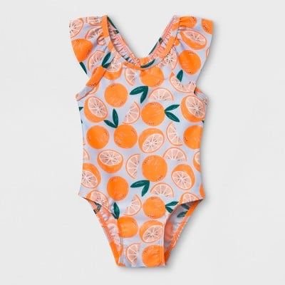 Baby Girls' Flutter Sleeve One Piece Swimsuit