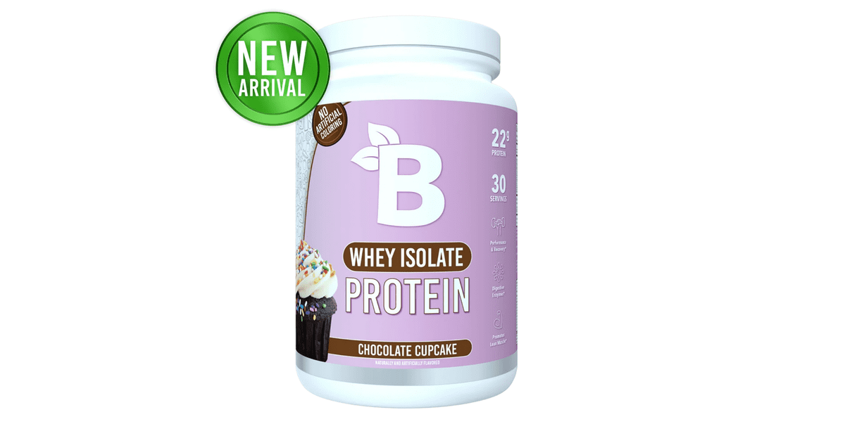 Bloom Nutrition Whey Isolate Protein in Chocolate Cupcake Bloom Nutrition Whey Protein Powder