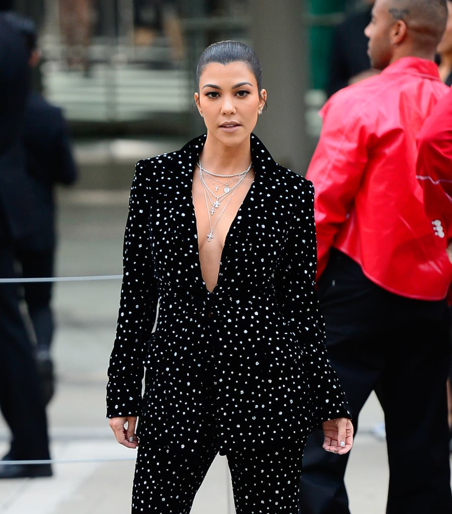 Kourtney Kardashian Embellished Suit CFDA Awards 2018