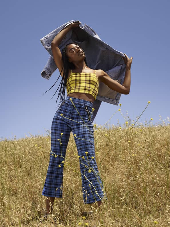 Target yellow clearance plaid pants