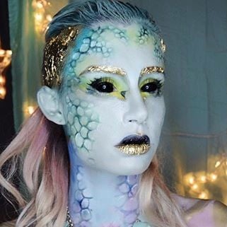 Extraterrestrial Mermaid Makeup Look